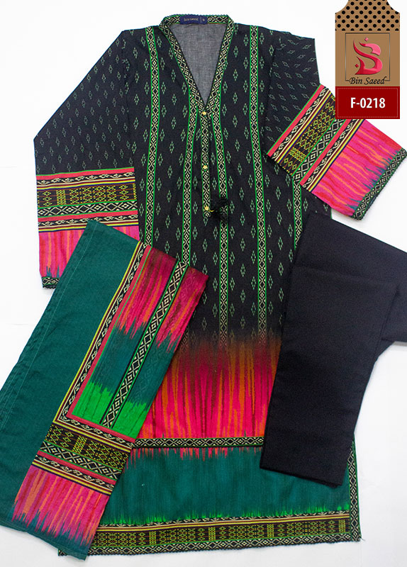 BIN SAEED 3 Pcs Stitched Printed Lawn